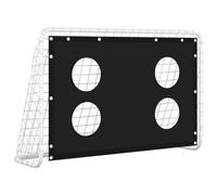 vidaXL Soccer Goal Training Net Steel Football Training Goal with Aiming Wall