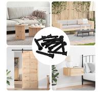 vidaXL Socket Cap Head Screw 3072 pcs Black 7 x 40 mm Iron