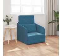 vidaXL Sofa Bed Blue 65 x 80 x 83 cm Velvet