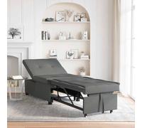 vidaXL Sofa Bed Dark grey 194 x 67 x 37 cm Fabric