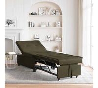 vidaXL Sofa Bed Dark grey 67 x 194 x 38 cm Faux suede leather