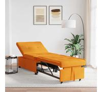 vidaXL Sofa Bed Dark yellow 194 x 67 x 37 cm Fabric