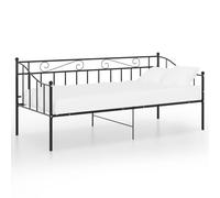 vidaXL Sofa Bed Frame Black Metal 90x200 cm, Black