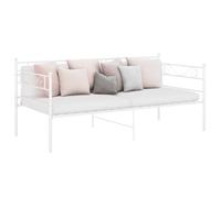 vidaXL Sofa Bed Frame without Mattress White Metal 90x200 cm