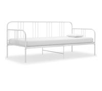 Vidaxl Sofa Bed Frame Without Mattress White Metal 90X200 Cm