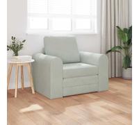 vidaXL Sofa Bed Light grey 98 x 71 x 83 cm Velvet