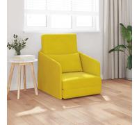 vidaXL Sofa Bed Yellow 65 x 80 x 83 cm Velvet