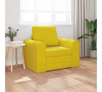 vidaXL Sofa Bed Yellow 98 x 71 x 83 cm Velvet