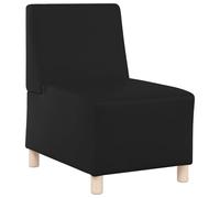vidaXL Sofa Chair Without Armrest Black 55cm Faux Leather, Single Sofa, Sofa Comfort, TV Chair, Sofa, Sofa Seating, Relax Sofa, Leisure Sofa Chair