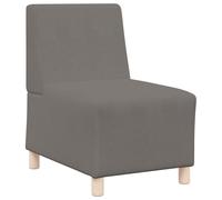 vidaXL Sofa Chair Without Armrest Light Grey 55cm Corduroy Fabric, Single Sofa, Sofa Comfort, TV Chair, Sofa, Sofa Seating, Relax Sofa, Leisure Sofa Chair