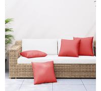 vidaXL Sofa Cushions 4 pcs Red 50x50 cm Fabric