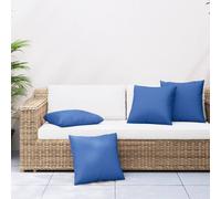 vidaXL Sofa Cushions 4 pcs Royal Blue 50x50 cm Fabric