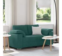 vidaXL Sofa Dark Green 160 x 77 x 82 cm Fabric