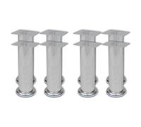 vidaXL Sofa Legs 8 pcs Round Chrome 180 mm
