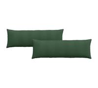 vidaXL Sofa Pillows 2 pcs Dark Green 120 x 40 cm Corduroy Fabric, Luxurious Living Room, Modern Decor, Removable Covers, Soft Plush Pillows, Velvety Cushions, Chic Lounge Accents, Indoor Textiles