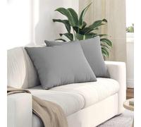 vidaXL Sofa Pillows 2 pcs Grey 70 x 50 cm Fabric