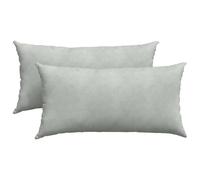 vidaXL Sofa Pillows 2 pcs Light Grey 80 x 40 cm Corduroy Fabric, Living Room, Modern Velvet Touch, Cozy Sofa Pillow, Lightweight Cushion, Elegant Design, Decorative Accent, Textile Decor