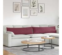 vidaXL Sofa Pillows 2 pcs Wine Red 145 x 40 cm Fabric