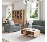 Vidaxl Sofa Set With Cushion With Pillow Grey Fabric