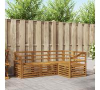 vidaXL Sofa Sets 4 pcs Natural Solid Acacia Wood