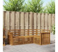 vidaXL Sofa Sets 4 pcs Natural Solid Acacia Wood