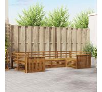 vidaXL Sofa Sets 6 pcs Natural Solid Acacia Wood
