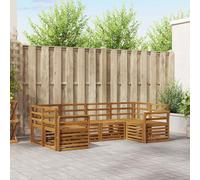 vidaXL Sofa Sets 6 pcs Natural Solid Acacia Wood