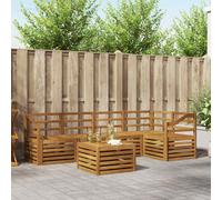 vidaXL Sofa Sets 6 pcs Natural Solid Acacia Wood