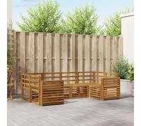 vidaXL Sofa Sets 6 pcs Natural Solid Acacia Wood