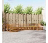 vidaXL Sofa Sets 7 pcs Natural Solid Acacia Wood