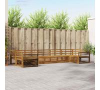 vidaXL Sofa Sets 7 pcs Natural Solid Acacia Wood