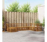 vidaXL Sofa Sets 8 pcs Natural Solid Acacia Wood