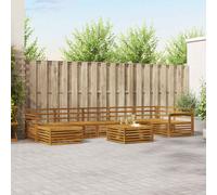 vidaXL Sofa Sets 8 pcs Natural Solid Acacia Wood