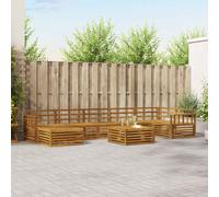 vidaXL Sofa Sets 8 pcs Natural Solid Acacia Wood