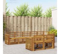 vidaXL Sofa Sets 8 pcs Natural Solid Acacia Wood