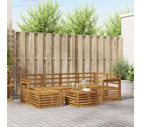 vidaXL Sofa Sets Natural Solid Acacia Wood