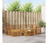 vidaXL Sofa Sets Natural Solid Acacia Wood