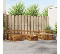 vidaXL Sofa Sets Natural Solid Acacia Wood