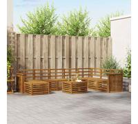 vidaXL Sofa Sets Natural Solid Acacia Wood