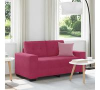vidaXL Sofa Wine Red 160 x 77 x 82 cm Fabric