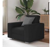Vidaxl Sofa With Cushion Black 100 X 77 X 82 Cm Fabric