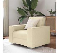 Vidaxl Sofa With Cushion Cream 100 X 77 X 82 Cm Fabric