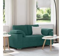 Vidaxl Sofa With Cushion Dark Green 160 X 77 X 82 Cm Fabric