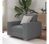 Vidaxl Sofa With Cushion Dark Grey 100 X 77 X 82 Cm Fabric