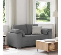 Vidaxl Sofa With Cushion Dark Grey 160 X 77 X 82 Cm Fabric