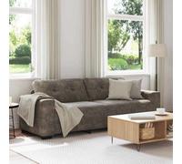 Vidaxl Sofa With Cushion Dark Grey Faux Leather