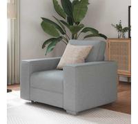Vidaxl Sofa With Cushion Light Grey 100 X 77 X 82 Cm Fabric
