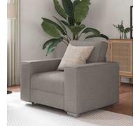 Vidaxl Sofa With Cushion Taupe 100 X 77 X 82 Cm Fabric