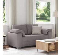 Vidaxl Sofa With Cushion Taupe 160 X 77 X 82 Cm Fabric