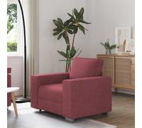 Vidaxl Sofa With Cushion Wine Red 100 X 77 X 82 Cm Fabric